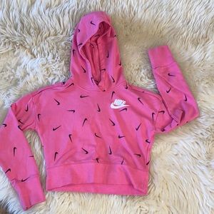 Nike crop top hoodie